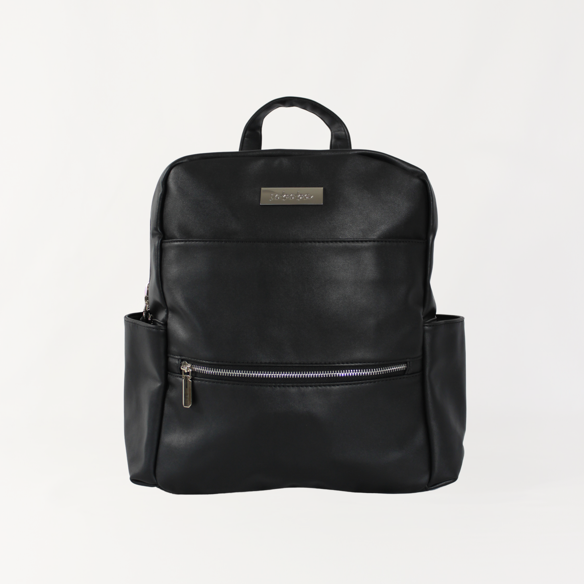 Remmii Carter Nappy Backpack in Black, Front View