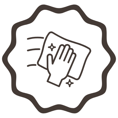 Remmii Trust Badge Showing The Bags Are Easy To Clean