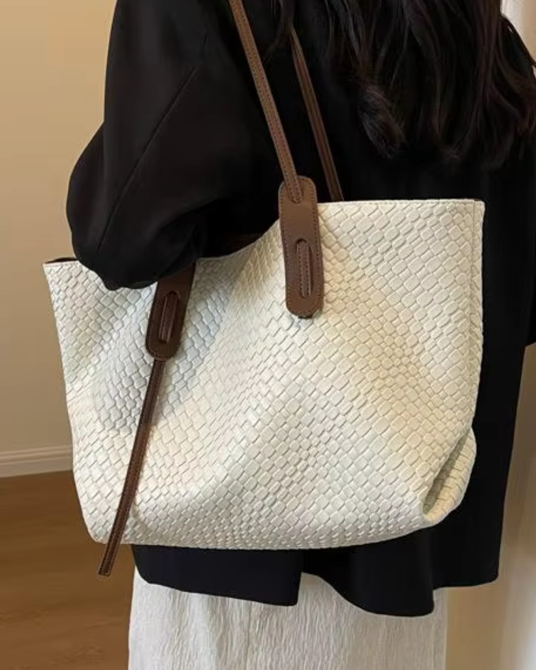 Cameron Tote on shoulder | Baby Bag by Remmii