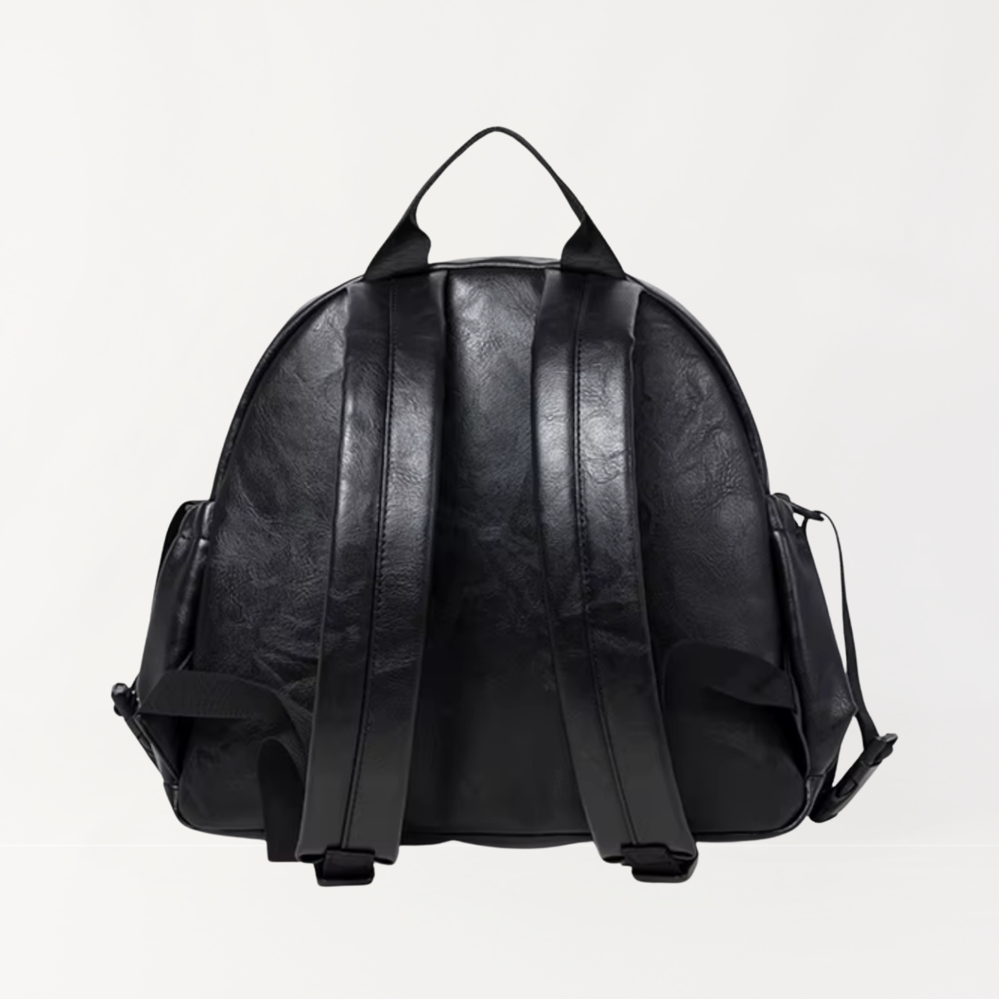 Remmii Emerson Nappy Backpack in Black, Back View