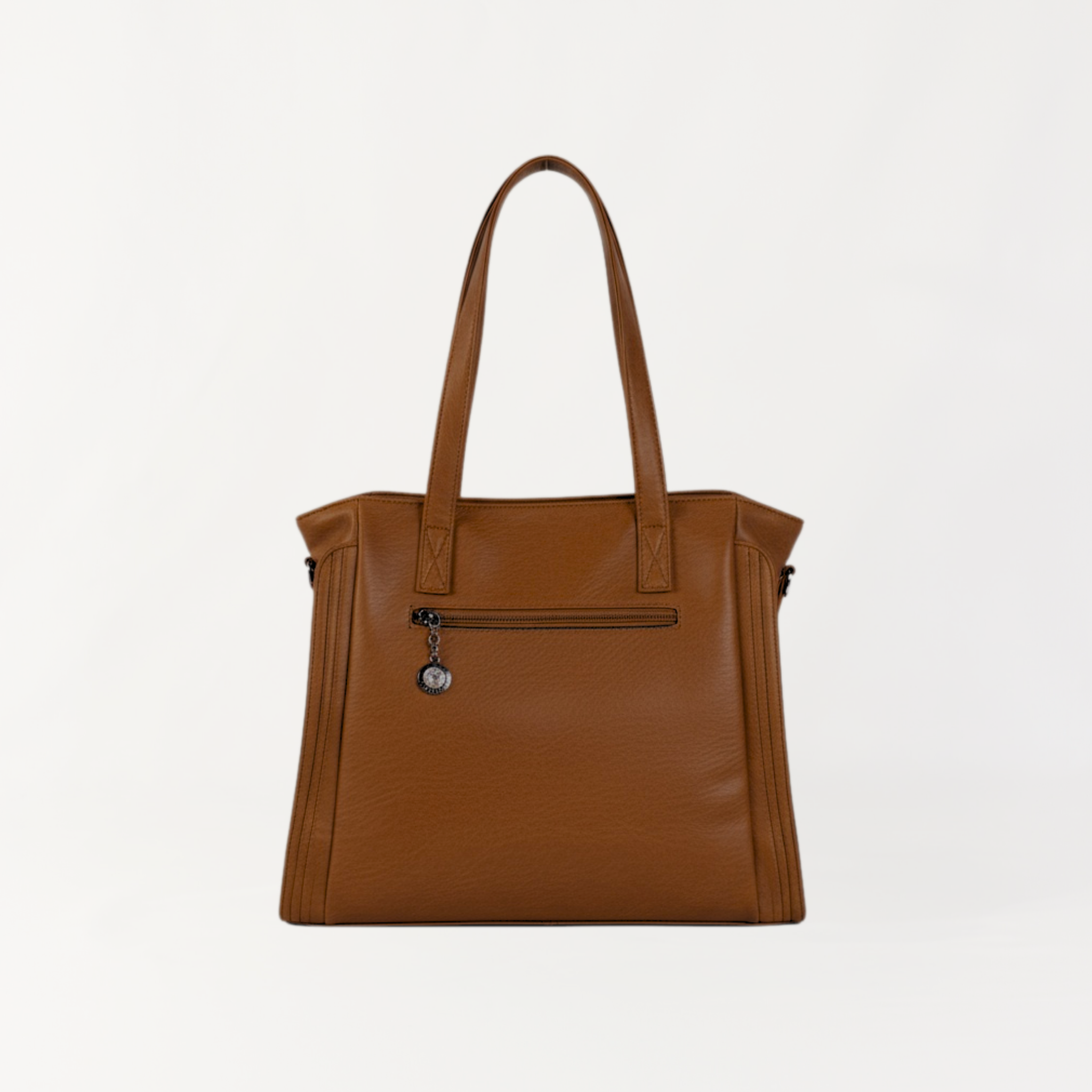 Remmii Harper Baby Tote in Tan, Back View