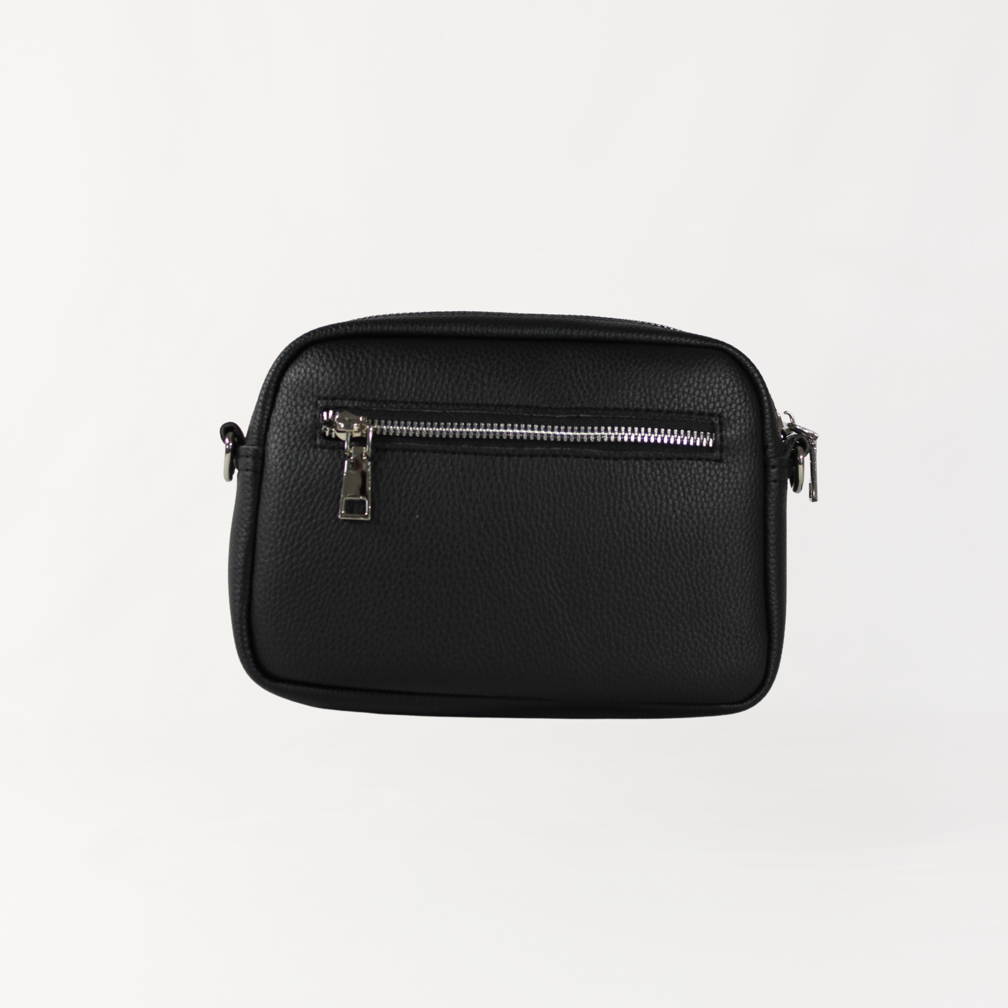 Remmii Riley Crossbody Baby Bag in Black, Back View